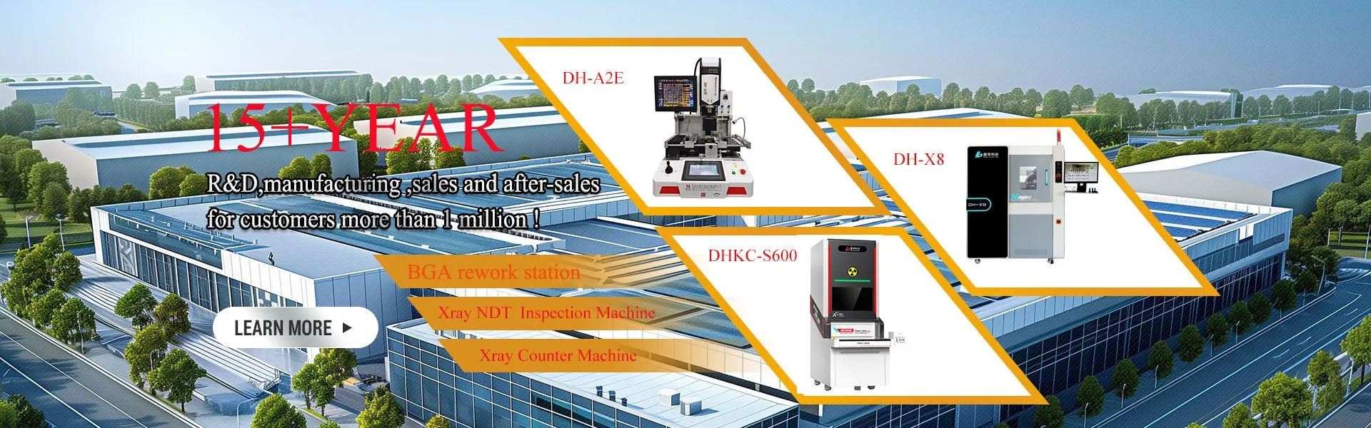 New designed BGA rework machine and Xray NDT machine for pcba