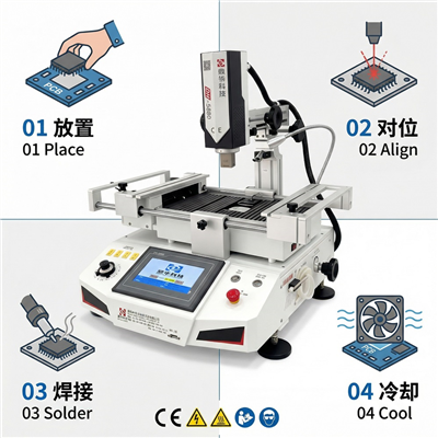 Stanica za lemljenje vrućim zrakom
